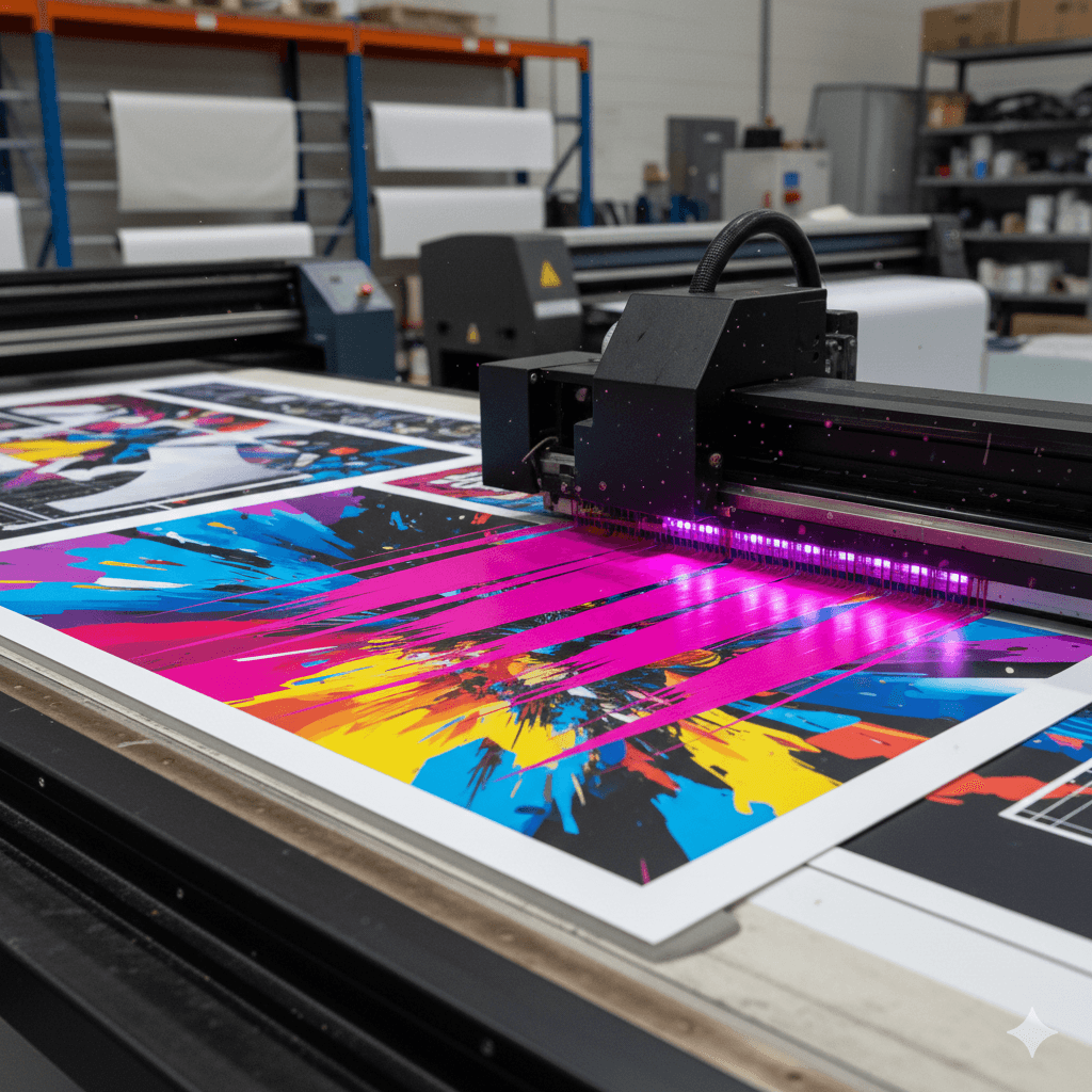 Large format UV printing for building and fleet graphics